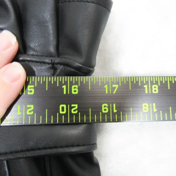 Blank NYC Faux Leather Paper Bag Waist Trousers Women's Size 31 Black Pants - Picture 6 of 13